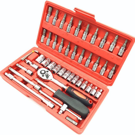 Auto & Huishoud Gereedschapset 46pcs - Monteur - Huishoudelijke - Gereedschapset