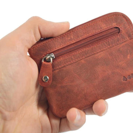 Autosleutel RFID Antidiefstal Sleutel Etui Hoesje- RFID ALLEEN JE PASJES Sleuteletui portemonnee - portemonnee etui - ring portemonnee - pasjeshouder met rits - rits portemonnee - 2 ritsen portemonnee - buffelleer portemonnee