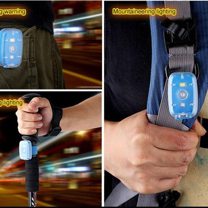 Zwarte Veiligheidslamp voor buiten | Mountainbike achterlicht | fietslicht | helm licht USB opladen |balans auto veiligheidslicht nachtrijlicht