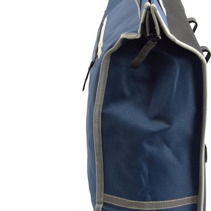 Fietstas blauw Canvas - Boodschappentas met Canvas Handvatten Blauw - Fietstas - Fietstassen - Enkele fietstas - fietstas enkel - Fiets boodschappentas