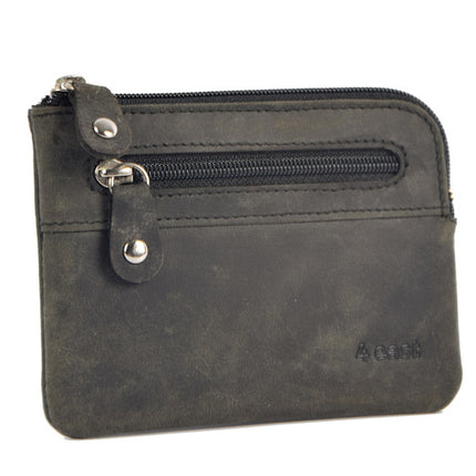 Autosleutel RFID Antidiefstal- RFID ALLEEN JE PASJES Sleutel Etui Hoesje Sleuteletui portemonnee - portemonnee etui - ring portemonnee - pasjeshouder met rits - rits portemonnee - 2 ritsen portemonnee - buffelleer portemonnee