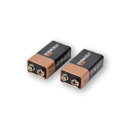 Krachtige Alkaline Batterijen in Verschillende Maten | Verkrijgbaar als AA, AAA, C, D, 4.5V en 9V | Langdurige 9V Batterijen met Extra Levensduur | Zwart, Set van 2