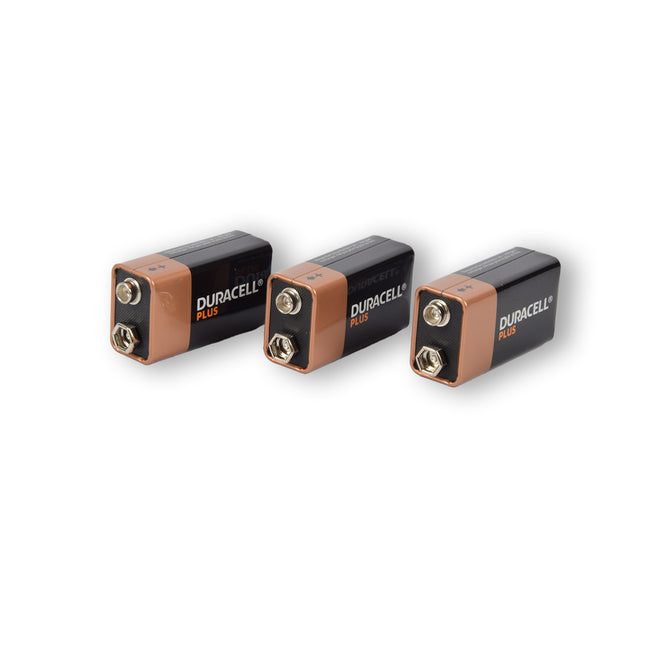 Langdurige 9V Alkaline Batterijen | Beschikbaar in AA, AAA, C, D, 4.5V en 9V | Zwart, Set van 3.