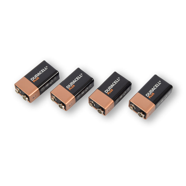Set van 4 Zwarte Alkaline Batterijen | Verschillende Maten: AA, AAA, C, D, 4.5V, 9V | Langdurige Prestaties