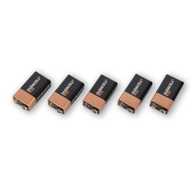 Verschillende Maten Krachtige Alkaline Batterijen | Beschikbaar in AA, AAA, C, D, 4.5V, en 9V | Extra Langdurige 9V | Zwart, Set van 5.