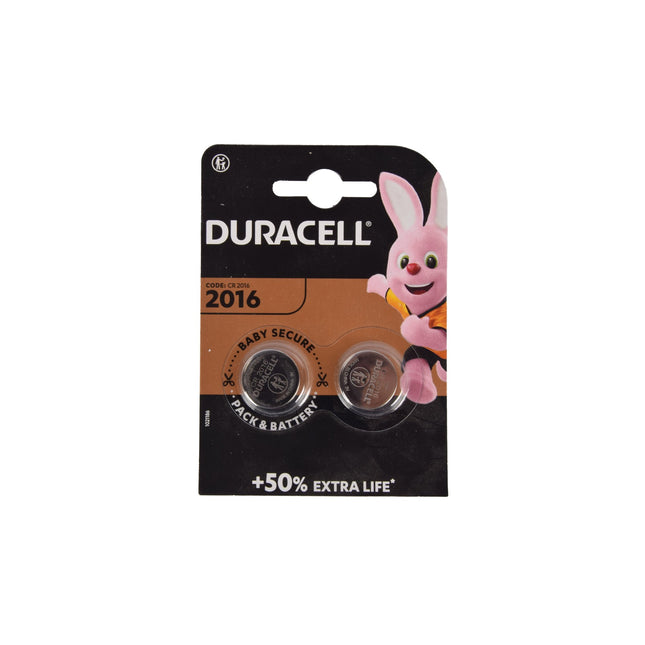 Hoogwaardige Lithium-Knoopcellen Set - 2 Stuks Batterijen | 3V Spanning | Zilverkleurig - Code 2016