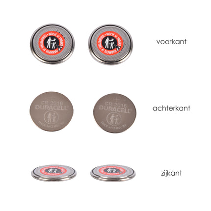 Knoopcellen Set - 8 Stuks Lithium-Metaal Batterijen - 3V Spanning - Zilverkleurig - Code: 2016