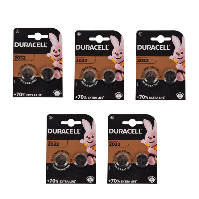 Krachtige Lithium Knoopcellen - 10 stuks Lithium-Metaal Batterijen - Code 2032 - 3V Spanning - Zilver - 2.3cm - 5 sets