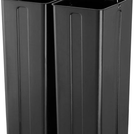 BLACK+DECKER Pedaalemmer RVS - Inhoud 2x20L - Soft close - Moderne Prullenbak