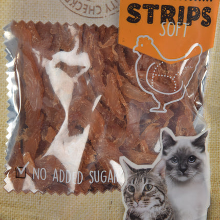Smakelijke Kip Traktatie - Hoogwaardige Traktaties voor Katten - 85g Zak - Met 80% Kip - Zonder Suiker