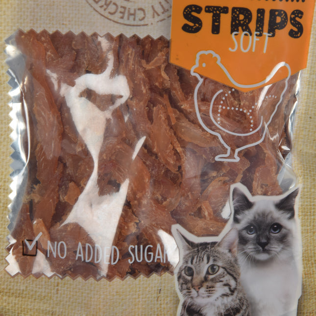 Smakelijke Kip Traktatie - Hoogwaardige Traktaties voor Katten - 85g Zak - Met 80% Kip - Zonder Suiker