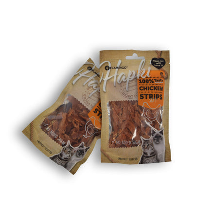 Smakelijke Kip Traktatie - Hoogwaardige Traktaties voor Katten - 85g Zak - Met 80% Kip - Zonder Suiker