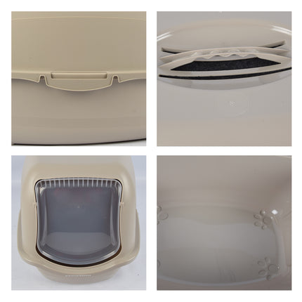 Hoogwaardige Kattenbak voor Alle Kattenrassen - Ruim Kattentoilet - 86 L Inhoud - Duurzaam en Milieuvriendelijk - Kattenwinkel met Kattenbakaccessoires
