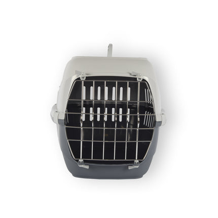 Transportmand Draagmand voor Kat - Opvouwbare - Grijs - Afmetingen 37.5x35x57cm - Lichtgewicht 1.8kg - Kunststof Metaal