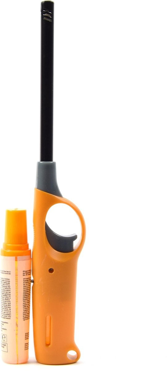 Navulbare Gele BBQ Aansteker 25.5cm - A Kwaliteit - Met Kinderbescherming - 18ml Navulbaar Gas