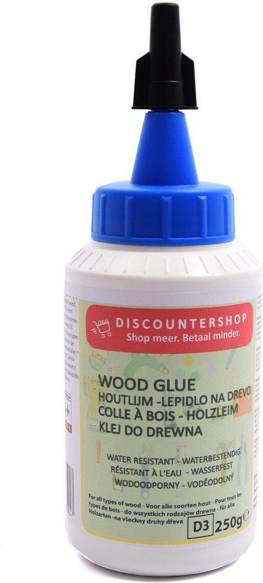 Discountershop® Houtlijm 250 gram Wit