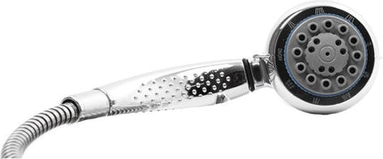 Douchekop met 8 sproeistand -Douche kop met Slang set-Douchekop Incl. Slang 2 Meter -Handdouche 1st. ø 8cm chroom -Douche set-slang met 8 sproeistand -Douche -Douchekoppen -Douchekop Roestvrij - 8 Functies - 200 cm slang en 1.3 cm diameter