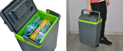 Koelbox 12V - Elektrische Koelbox - 16 L tot 22 L DC - 12V - Grijs-groen Koelt én verwarmt, dus ook handig als je eten warm wilt houden.