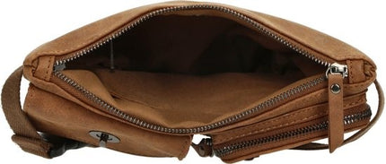 Heuptas Bicky Bernard - Heuptas - fanny pack - Heuptasje - Heuptasje dames - Heuptasje heren - heuptas festival - WDL - 3185 - Camel - Cognac