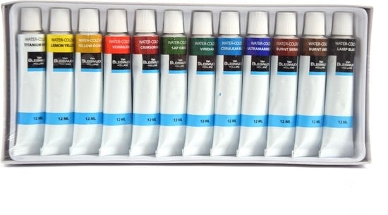 Set 12tubes 12 ml - sterk gepigmenteerd op waterbasis | acrylverf voor acrylschilderkunst | acrylverf voor stenen | Gifvrij | Waterverfkleuren