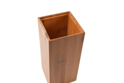 Toiletborstel hout - toiletborstels- WC Bamboe licht kleur- Toiletborstelhouder met WC-Borstelhouder - Houten Borstelhouder 