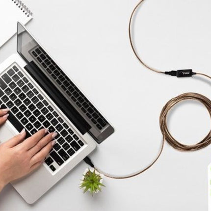 Discountershop® USB verlengkabel - USB2.0 - 5 meter snelheden tot 480 Mbit/s actieve USB2.0 poort die minimaal 500 mA