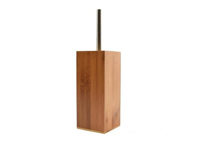 Toiletborstel hout - toiletborstels- WC Bamboe licht kleur- Toiletborstelhouder met WC-Borstelhouder - Houten Borstelhouder 