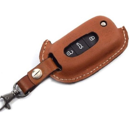 Handgemaakt Volkswagen Sleutel Cover | Lederen sleutelhoesje | beschermhoesje | autosleutel