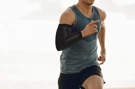Elleboog compressiehuls (1 paar) - # 1 koper geïnfundeerde ondersteuning - gegarandeerd herstel Koperen elleboogbrace-idee voor trainingen, sport, golfers, tenniselleboog, artritis, peesontsteking- SIZE M - Maat M
