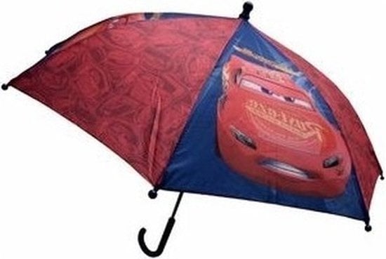 Disney Cars paraplu blauw/rood voor jongens - Kinderparaplu