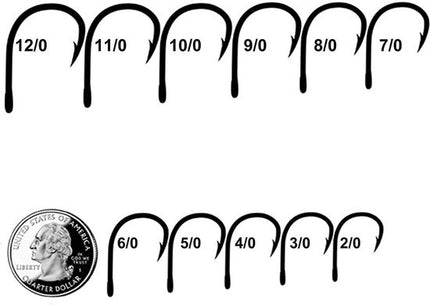 Vishaken 60 stuks - Specimen - maat 12-10-8-6-4-2