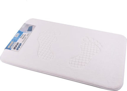 Badmat & WC Mat Set -Douche mat set - Wit - 80cm x 50cm - badmat set 3-delig - Soft Foam - Extra Zacht - FOAM