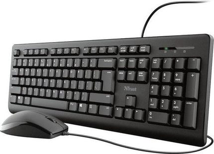 Toetsenbord en muis set Trust TKM-250 toetsenbord en muis set US -business model- Membraan toetsen - QWERTY