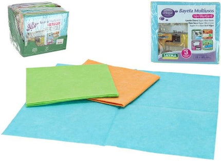 36x Kleurige Reinigingsdoeken | Sopdoek/Sopdoeken | schoonmaakdoek viscose 36 x 40 cm