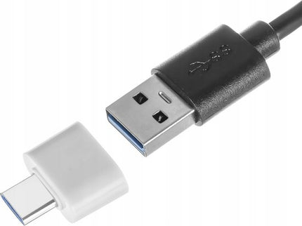 Discountershop® USB 3.0 Hub - 4 Poorten - Inclusief USB C Converter - USB Splitter - Zwart