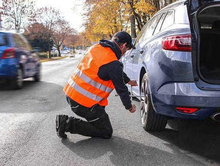 veiligheidsvest in mooi zak oranje/geel 2 stuks Veilig safety | Veiligheidshesje | Bouw | Verkeer | veiligheidsvest voor veiligheidswaarschuwing - Oranje/Geel