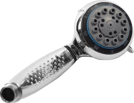 Handdouche 1st. ø 8cm chroom - Volle straal - Chroom - Douchekop Roestvrij - 8 Functies - afmeting 21,5 cm diameter 8 cm - Waterbesparende douchekop