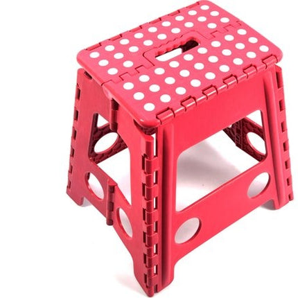 Opstapkruk - opstapkrukje - Badkamerkrukje  - Kruk - Badkamerkruk - Krukje - Trappetje - Kleine trap - Design - Kunststof - Kruk super handig - Krukje - Keukentrap - Keukentrapje - Opvouwbaar -Roze 39 cm - tot 150 kg