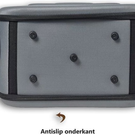 Reistas Kat - Draagtas Kat - tot 6 KG - Reismand Kat - Transporttas Kat - Kattentas - Stijlvolle en Handige Transportbox - Katten Reistas - Reisbench Hond - Konijn - Grijs - One size