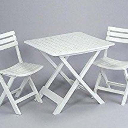 1x Robuuste kunststof klapstoel | Wit | tuinstoel bistrostoel balkonstoel campingstoel |Opvouwbaar | Relaxen |46 cm x 41 cm x 78 cm