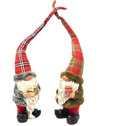1 Stuks Kerst kabouter in schattig design | 12x10x50 |tuinkabouter voor kerst decoratie |decoratieve kabouter kamerdecoratie voor binnen en buiten |dwerg klein