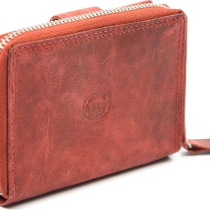 Portemonnee - portemonnee dames - portemonnee heren - portemonnee pasjes - Portemonnee creditcard - Portemonnee met creditcardhouder - creditcard portemonnee - Lederen portemonnee - Creditcardhouder - Rood - RFID Protected Anti skim - 4E-401