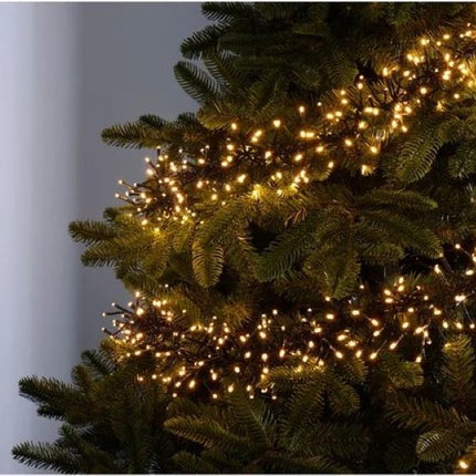 Kerstverlichting buiten - 10 meter 500 LED - EXTRA Warm Wit - Lichtsnoer Nano Koperdraad - IP44 Stekker met timerfunctie - Kerstboomverlichting - geschikt voor binnen en buiten - kerstverlichting led