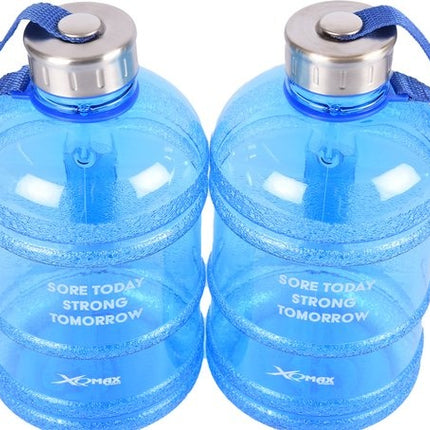 Sportdrankfles - waterfles / watercan van tritan materiaal - 1.9 Liter blauw