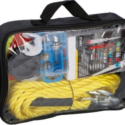 Auto - Auto noodset - Noodset voor je auto - Pechtas - Noodset voor in de auto - 40 delig