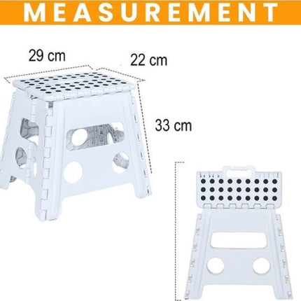 Opstapkrukje Max. belastbaar gewicht 100 KG Opstapkrukje - opstapje/trappetje grijs groen met anti-slip -100 kg - oppervlak 29 x 22 cm