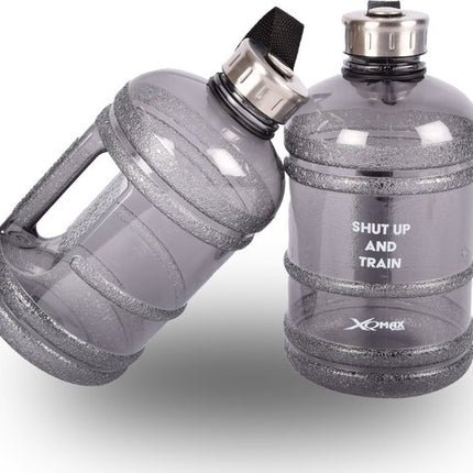  Sportdrankfles - waterfles / watercan van tritan materiaal - 1.9 Liter zwart 