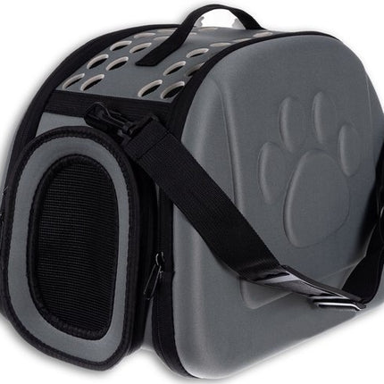 Reistas Kat - Draagtas Kat - tot 6 KG - Reismand Kat - Transporttas Kat - Kattentas - Stijlvolle en Handige Transportbox - Katten Reistas - Reisbench Hond - Konijn - Grijs - One size