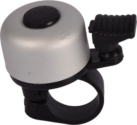 Fietsbel Aluminium Grijs – Ø55 mm – Universele Fietsbel voor Racefiets, Kinderfiets & Stadsfiets – Helder Geluid – Beste Fietsaccessoire