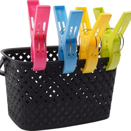 Discountershop® |Wasknijpermandje |Zwart| 22 x 12.9 x 15cm